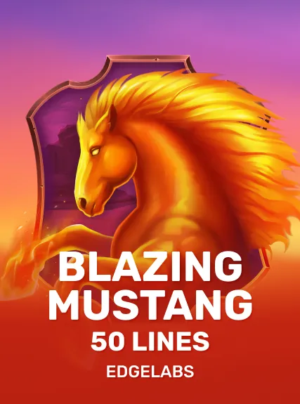 Blazing Mustang 50 Lines game tile